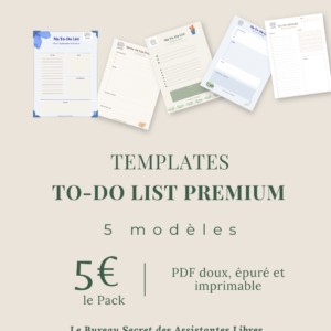 Templates To‑do list premium (5 modèles)